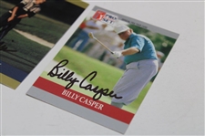 Billy Casper & Corey Pavin Signed PGA Tour Pro Set Cards JSA ALOA