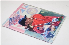 Tiger Woods Legends Sports Memorabilia Grand Slam Magazine W/ Card Sheet