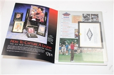 Tiger Woods Legends Sports Memorabilia Grand Slam Magazine W/ Card Sheet