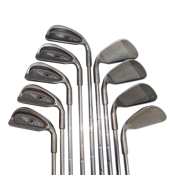Ping Eye 2 Black Dot Iron Set (3-SW) w/Stainless Steel Heads & Golf Pride Grips
