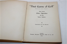 1902 'That Game Of Golf & Some Other Sketches' 1st Edition Book by Tom Browne