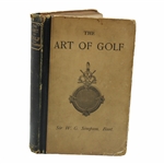 1892 'The Art Of Golf' 2nd Edition Book by Sir W.G. Simpson 