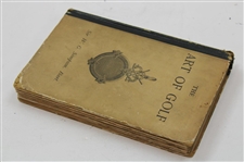 1892 'The Art Of Golf' 2nd Edition Book by Sir W.G. Simpson 