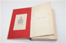 1892 'The Art Of Golf' 2nd Edition Book by Sir W.G. Simpson 
