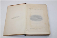1892 'The Art Of Golf' 2nd Edition Book by Sir W.G. Simpson 