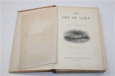 1892 'The Art Of Golf' 2nd Edition Book by Sir W.G. Simpson 