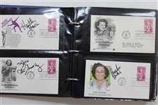 Lot of LPGA Players Signed First Day Covers Inc. Patty Berg, Nancy Lopez, Annika Sorenstam & More