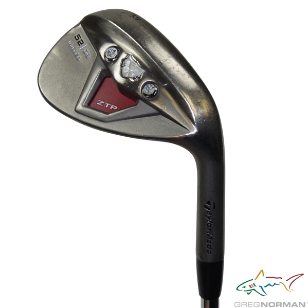 Greg Normans Personal Used TaylorMade ZTP 52/09 Milled 52 Degree Wedge