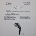 Greg Norman's Personal Used Titleist 258-08 Vokey Design BV 58 Degree Wedge