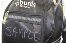 Greg Norman's Personal Tiburon Golf 'Sample' Full Size Black Golf Bag