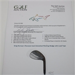 Greg Norman's Personal Used Unmarked Pitching Wedge with Lead Tape
