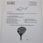 Greg Norman's Personal Titleist 909 D2 8.5 Degree Driver