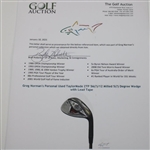 Greg Norman's Personal Used TaylorMade ZTP 56(?)/12 Milled 5(?) Degree Wedge with Lead Tape