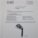Greg Norman's Personal Used Jack Nicklaus MacGregor Muirfield Pitching Wedge