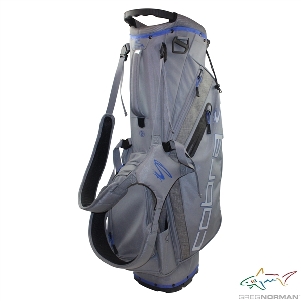 Greg Normans Personal Cobra CoolFlow Full Size Gray Golf Stand Bag