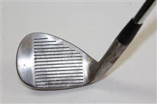 Greg Norman's Personal Used Unmarked Wedge with Lead Tape on Back
