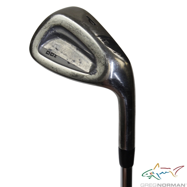 Greg Normans Personal Used DCI Pitching Wedge with Lead Tape on Back 