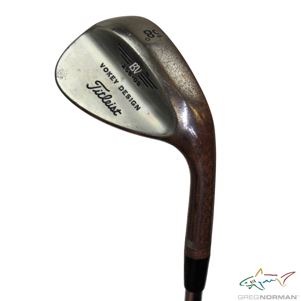 Greg Normans Personal Used Titleist 258-08 Vokey Design BV 58 Degree Wedge