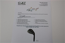 Greg Norman's Personal Used Cleveland Golf Reg 588 Tour Action Special 60 Degree Wedge with Lead Tape