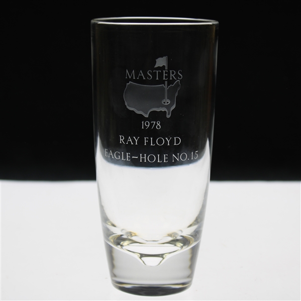 Ray Floyds 1978 Masters Tournament Hole No. 15 Steuben Crystal Eagle Glass
