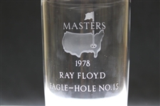 Ray Floyd's 1978 Masters Tournament Hole No. 15 Steuben Crystal Eagle Glass