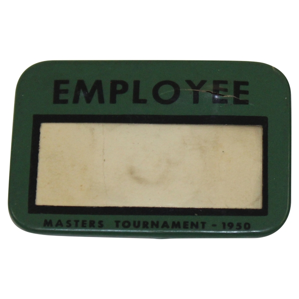 1950 Masters Tournament Employee Badge