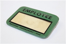1950 Masters Tournament Employee Badge