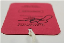 Jack Nicklaus Signed 1983 Nicklaus vs Ballesteros Member/Guest Ticket JSA ALOA