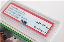 Jack Nicklaus Signed 1981 Donruss PGA Tour Rookie Card PSA Auto Grade GEM-MT 10