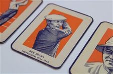 Ben Hogan & Two (2) Sam Snead 1952 Wheaties Professional Golf Star Cut Cards