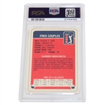 Fred Couples 1985 Miller Press PGA Hand Cut Card PSA Graded Gem MT 10