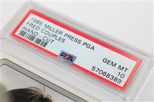 Fred Couples 1985 Miller Press PGA Hand Cut Card PSA Graded Gem MT 10
