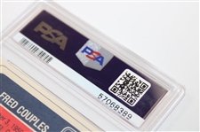 Fred Couples 1985 Miller Press PGA Hand Cut Card PSA Graded Gem MT 10