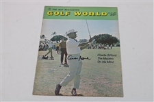 Charlie Sifford Signed 1969 Golf World & LA Open Article w/1969 LA Open Contestant Badge & 1964 Negatives JSA ALOA