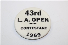Charlie Sifford Signed 1969 Golf World & LA Open Article w/1969 LA Open Contestant Badge & 1964 Negatives JSA ALOA