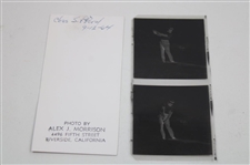 Charlie Sifford Signed 1969 Golf World & LA Open Article w/1969 LA Open Contestant Badge & 1964 Negatives JSA ALOA