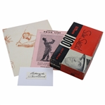 Sam Snead Signed Neiman Print, Cut Card w/1955 Wilson Catalog & Sam Snead 100 Golf Ball Box w/Balls JSA ALOA