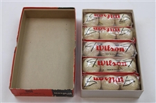 Sam Snead Signed Neiman Print, Cut Card w/1955 Wilson Catalog & Sam Snead 100 Golf Ball Box w/Balls JSA ALOA
