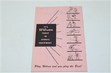 Sam Snead Signed Neiman Print, Cut Card w/1955 Wilson Catalog & Sam Snead 100 Golf Ball Box w/Balls JSA ALOA