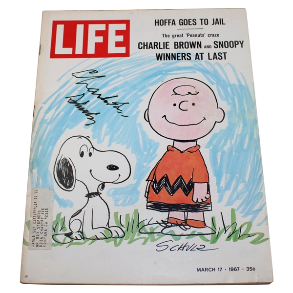 Peanuts Creator Charles Schulz Signed 1967 LIFE Magazine JSA ALOA