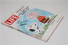 Peanuts Creator Charles Schulz Signed 1967 LIFE Magazine JSA ALOA