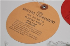 1986 Masters Tournament Monday, Tuesday & Wednesday(x2) Practice Rd Tickets - Jack Nicklaus Winner
