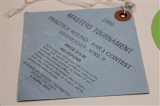 1986 Masters Tournament Monday, Tuesday & Wednesday(x2) Practice Rd Tickets - Jack Nicklaus Winner