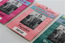 2001 Masters Tournament Monday, Tuesday & Wednesday Practice Rd Tickets - Tiger Woods Winner
