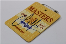 Sandy Lyle Signed 1988 Masters Tournament SERIES Badge #X8894 JSA ALOA