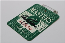 Nick Faldo Signed 1990 Masters Tournament SERIES Badge #X12210 JSA ALOA