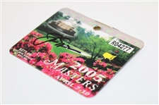Jack Nicklaus Signed 2005 Masters Tournament SERIES Badge #R04277 JSA ALOA