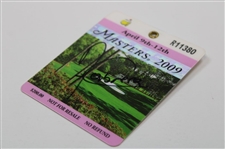 Angel Cabrera Signed 2009 Masters Tournament SERIES Badge #R11380 JSA ALOA