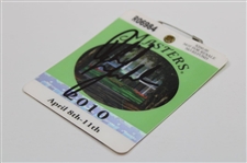 Phil Mickelson Signed 2010 Masters Tournament SERIES Badge #R06984 JSA ALOA