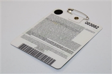 Bubba Watson Signed 2012 Masters Tournament SERIES Badge #Q03082 JSA ALOA